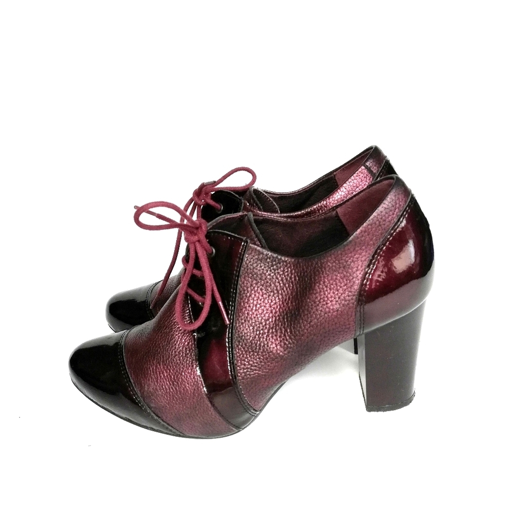 Pitillos Women's Made in Spain Purple Oxford Heels